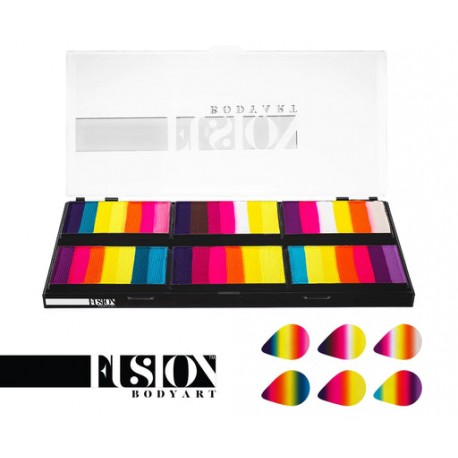 Fusion Body Art - Petal Palette Leanne's Vivid Rainbow (NO NEON)