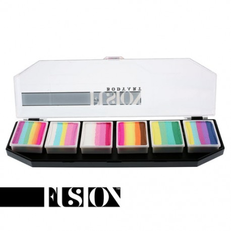 Fusion Body Art - Lodie Up Face Painting Paletter- Cute Pastel Rainbow