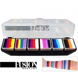 Fusion Body Art - Spectrum Face Painting Palette- Rainbow Splash