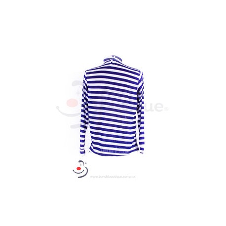 Playera Azul Marino/ Blanco