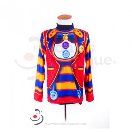 Playera con Pechera Manga Larga
