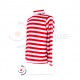 Playera Rojo/ Blanco Raya Gruesa