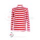 Playera Rojo/ Blanco Raya Gruesa