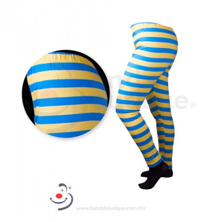 Mallón rayado amarillo y azul