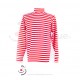 Playera Rojo/ Blanco Rayas Delgadas